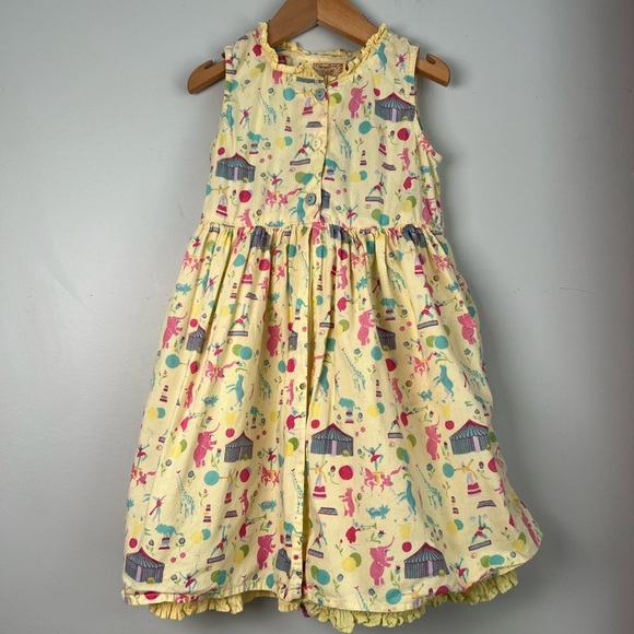 Cornelloki Dress Carnival Circus Yellow Multicolour Girls Size 2 - Picture 1 of 10